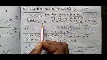 Laplace transform of e^(-at)J0(at) || B.S Grewal Example:-21.11 Question number:-01 #Bessel_function