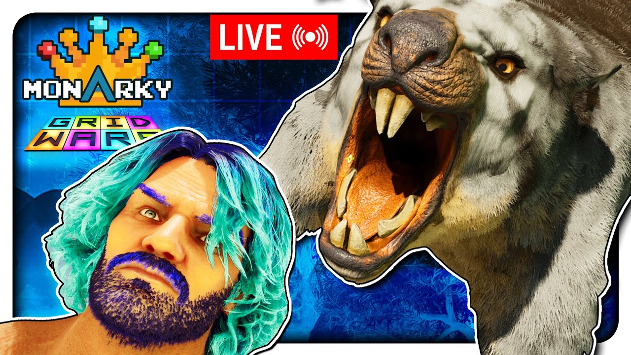 Getting Started Day 1 Monarky Grid Wars!- Ark Survival Ascended - YouTube