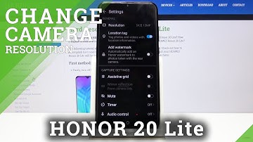 Honor 20 Lite - How to Change Photo Resolution
