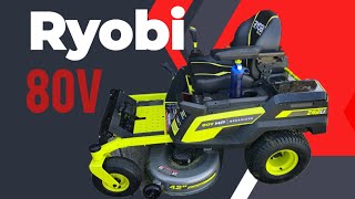 Ryobi 80v 42inch Zero turn electric mower Z42li quick review.