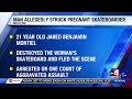 Man jailed for allegedly striking pregnant skateboarder with vehicle