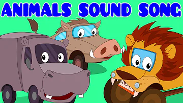 Animals Sound Song | Car Rhyme | Songs For Kids