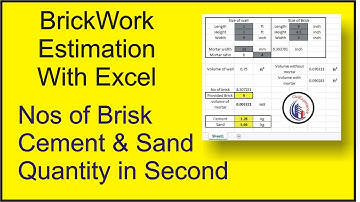 BrickWork Estimation Excel Sheet