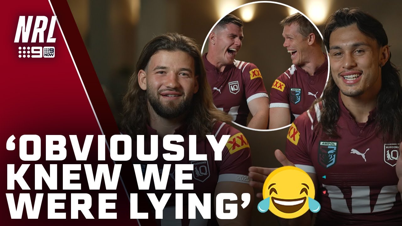 QLD Maroons biggest lies leave each other in STITCHES | NRL on Nine