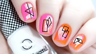Neon Spot It Nail Art | Dance Legend