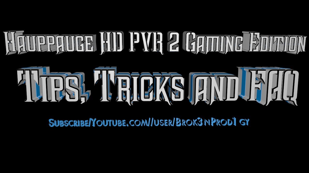 hauppauge hd pvr 2 software pc