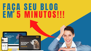 Como criar um Blog em 5 minutos - WordPress - Curso Fácil