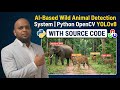 AI-Based Wild Animal Detection System | Python OpenCV YOLOv8 Project + Source Code | Tamil