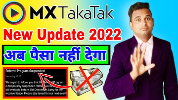 Mx Takatak reefer programs suspended ⛔ अब पैसा नहीं देगा 😩😭 . MX takatak New Update 2022
