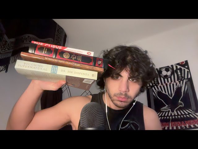 ASMR Book Ramble + Gentle Tapping (whispered)