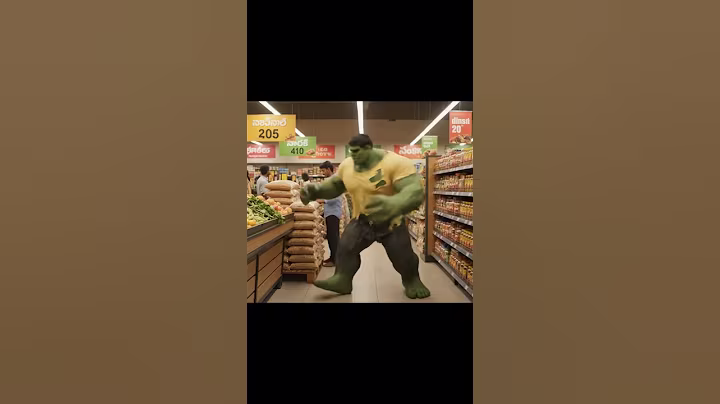 hulk supermarket #ai #aiart #entertainment #hulk #india #all #cartoon
