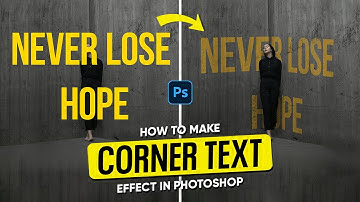 How To Make Corner Text Effect in Photoshop | Photoshop Tutorial 2025 | Am Graphix
