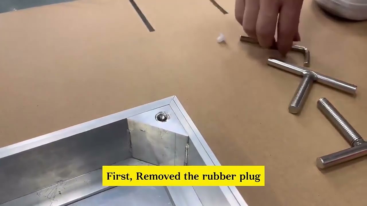 500mm Aluminum Low Profile Recessed Manhole Cover