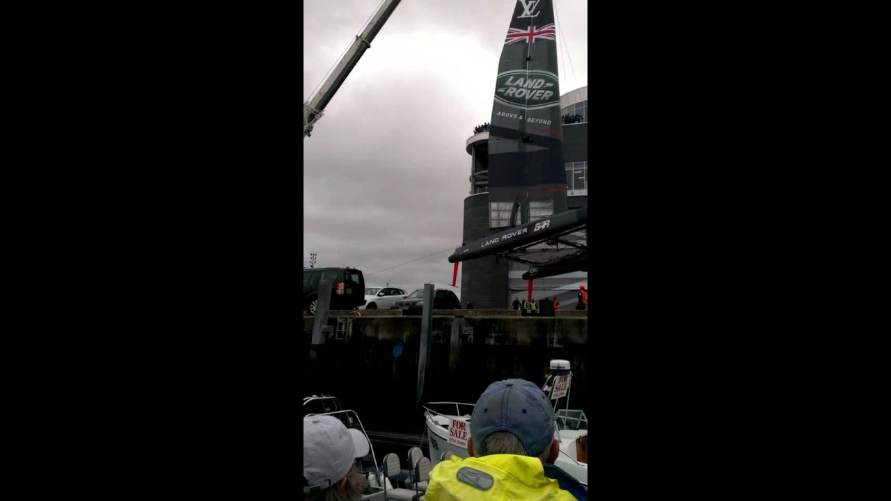Americas Cup World Series Portsmouth 2015 - Ben Ainslie Racing (BAR) Struggle to Crain Out