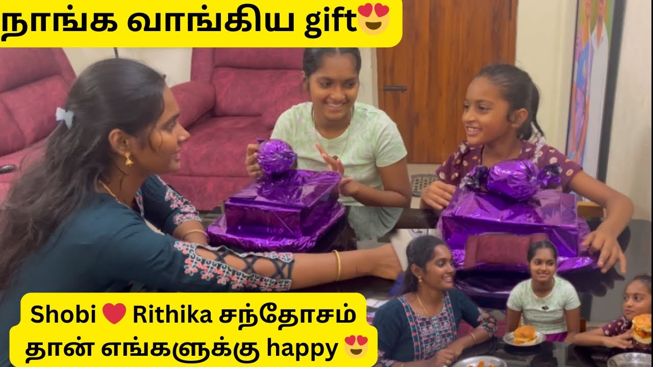நாங்க ஷோபி 😍ரித்திக்கு வாங்கிய christmas Gift 🎁🪅 இதுதான் பாப்பாங்க ரொம்ப happy.....🥳 