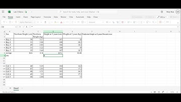 Lab 3 (Learn to Use Excel) Demo Video