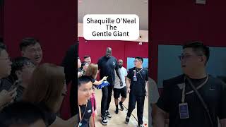 Shaquille O'Neal The Gentle Giant #nba #basketbll #shaq#shaquilleoneal #gentleman  #funny #military