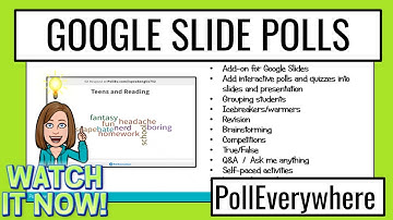Google Slides and Poll Everywhere - Online Teaching Tools