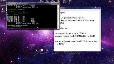 Create, Rename, Move and Delete using DOS or CMD