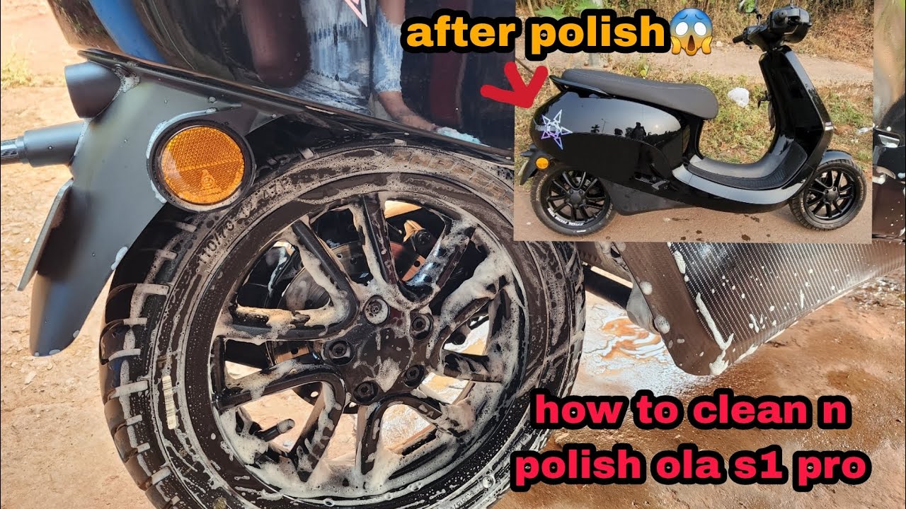 how to clean n polish ola s1 pro 😱 | shine it like a brand new