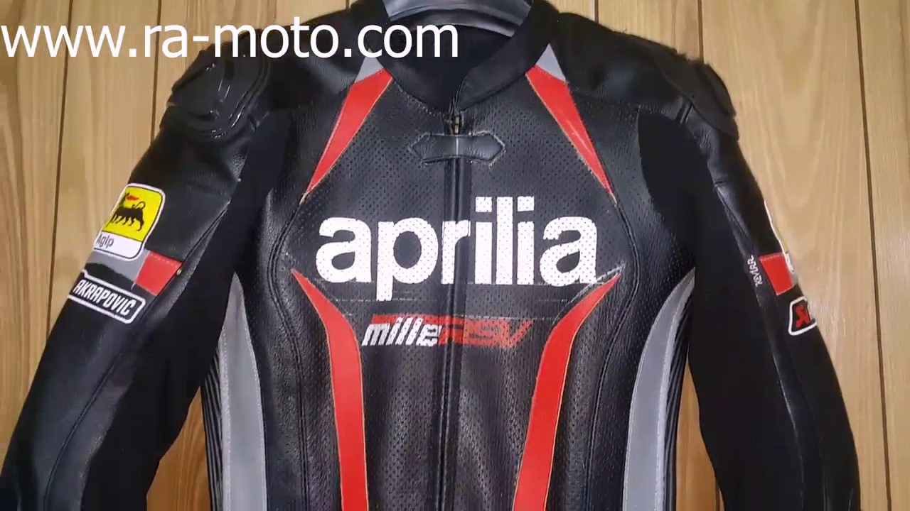 Aprilia Motorbike Motorcycle Race Leather Suit - YouTube