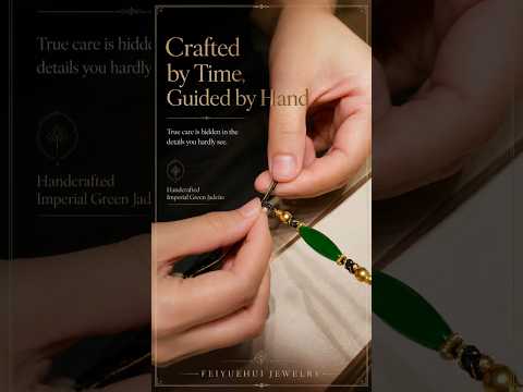Still from Feiyuehui film: Preciousness, Shaped by Time and Hands | Imperial Green Jadeite Handcrafted Bracelet