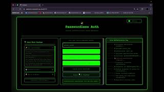 Passwordless Authentication System