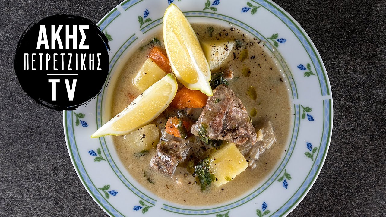 Κρεατόσουπα αβγολέμονο Επ. 10 | Kitchen Lab TV | Άκης Πετρετζίκης