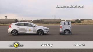 2013-2016 Volvo V40 - Autonomous Emergency Braking - AEB Test
