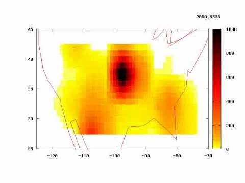 USA fire map 1996--Jun 2012