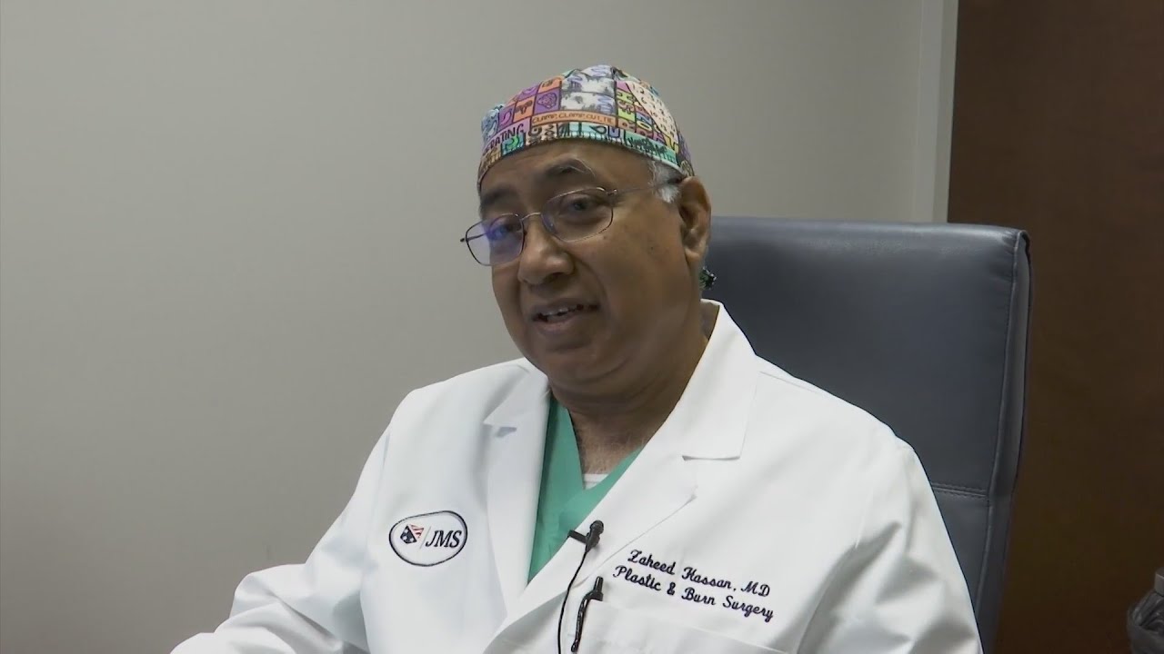 Jamaican burn patient at Doctors