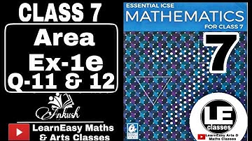 Perimeter and Area Ex-1e Class 7 Mensuration | Essential ICSE mathematics for class 7 | A Das Gupta