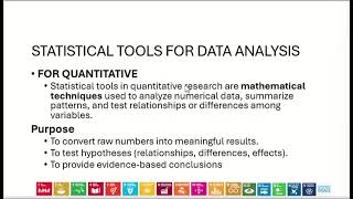 Choosing Statistical Tools for Data Analysis based on Type of Data