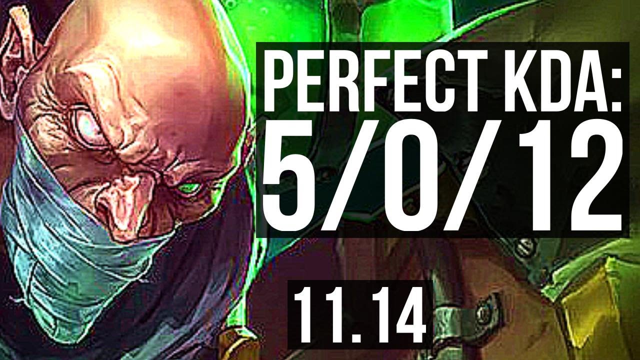 SINGED vs JAYCE (TOP) (DEFEAT) | 5/0/12, 700+ games, Rank 11 Singed | NA Master | v11.14