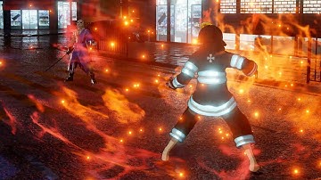 Jump Force - Shinra Kusakabe (Fire Force) Gameplay (MODS)