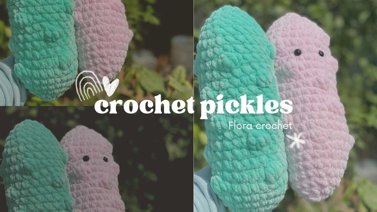 HOW TO CROCHET A JUMBO PICKLE AMIGURUMI PLUSHIE