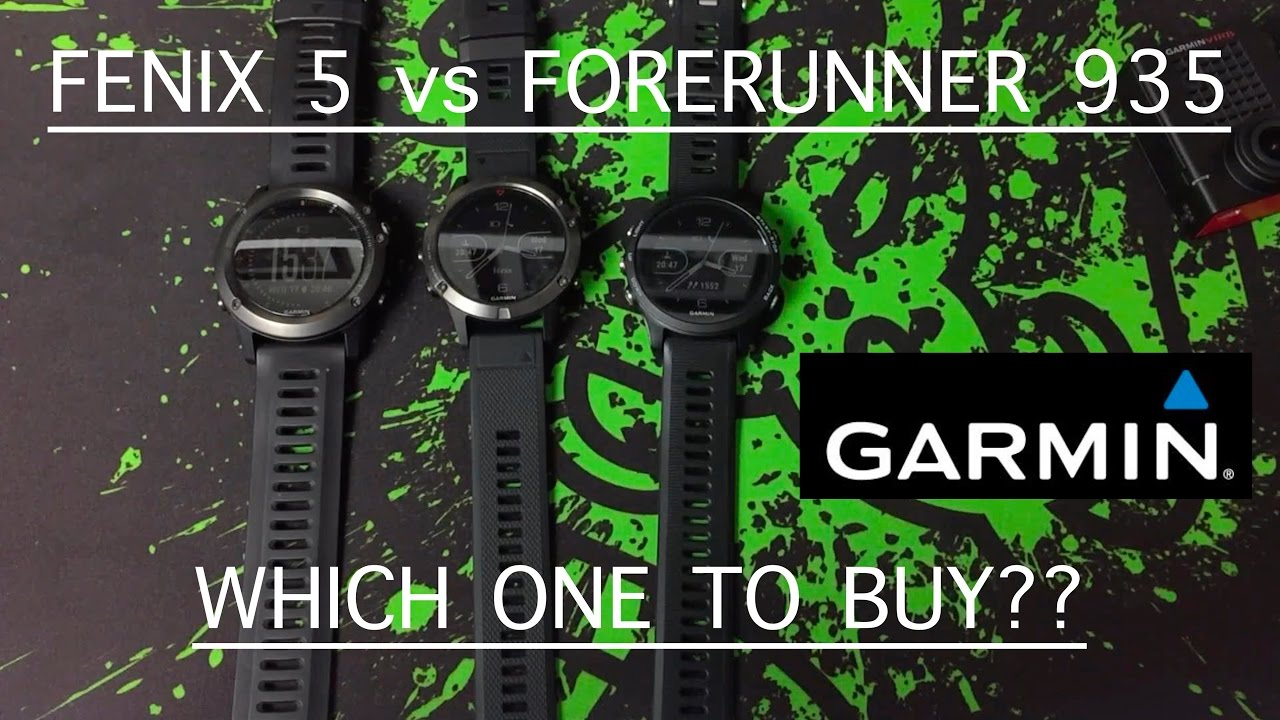 Garmin fenix 5 vs Forerunner 935 - Which one to buy? - YouTube