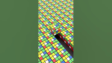 Satisfying rubix cube animation | #relax #satisfying #asmr