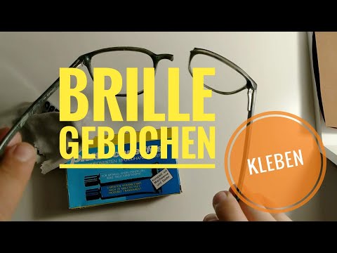 Gebrochene brille kleben