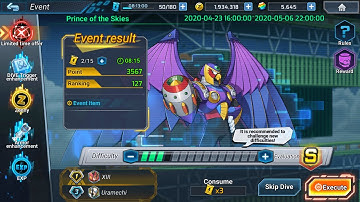 Rockman X Dive: Prince of the Skies - event stage