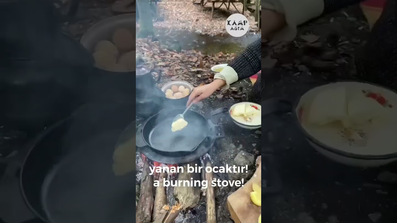 YANAN OCAK #shorts KOLAY YEMEK TARİFLERİ | KAMPAŞIM