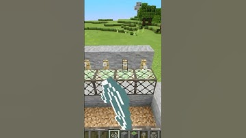 Minecraft build hack automatic lava bridge #shorts