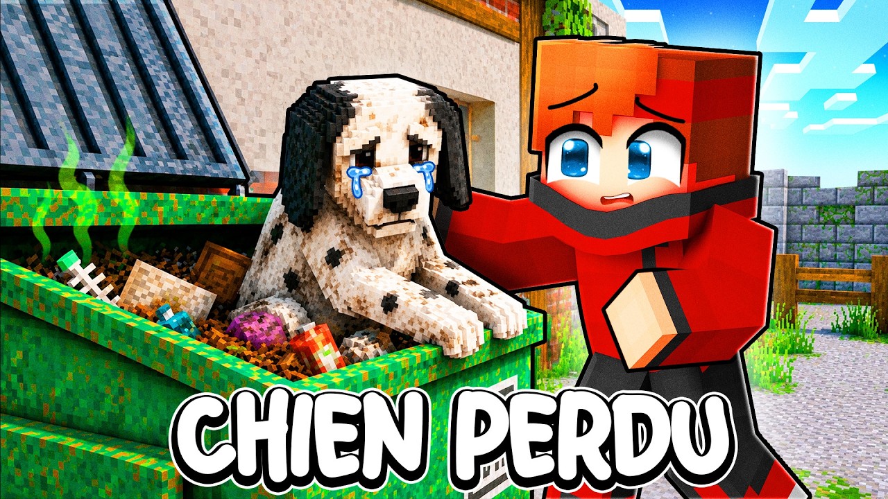J'ai trouvé un CHIEN Abandonné dans les POUBELLES sur Minecraft !