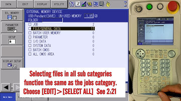 DX100 - Individual File Backup
