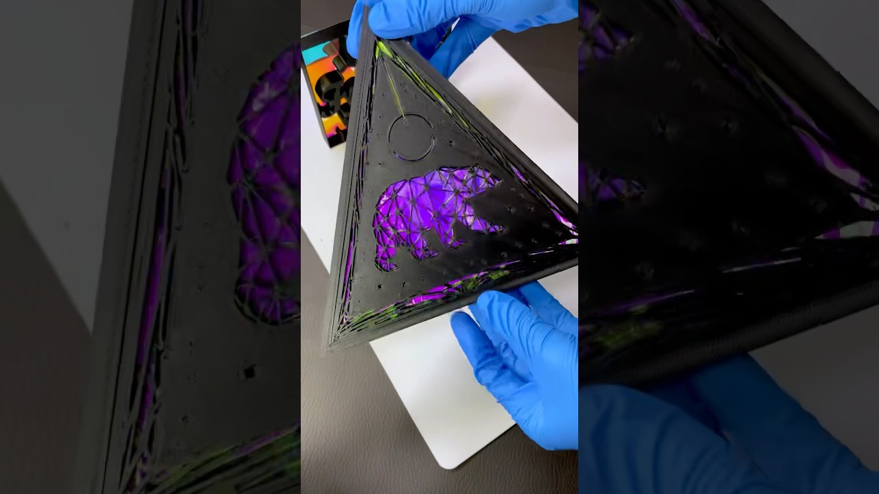 DIY Aesthetic Foil Bear Artwork | Satisfying Crafting Process! 