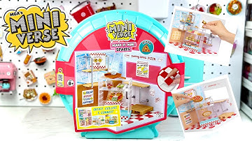 UNBOXING THE NEW *MINIVERSE SPACES - PIZZA SHOP 🍕+ REMIX RECIPES 