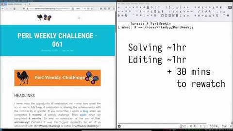 Perl Weekly Challenge, Week 61 in APL