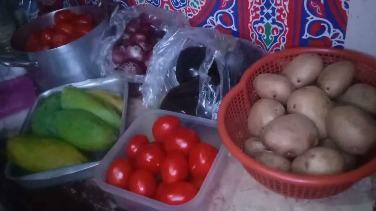 مشترياتي من السوق وعملت غدا سهل وسريع 