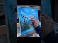 Bob ross style painting fyp artist art painting artshorts artwork arts fun shorts.