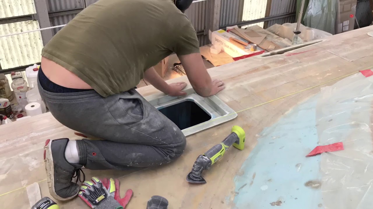 Deck hatches installation – Part 2 – S01 E13 – DIY Catamaran